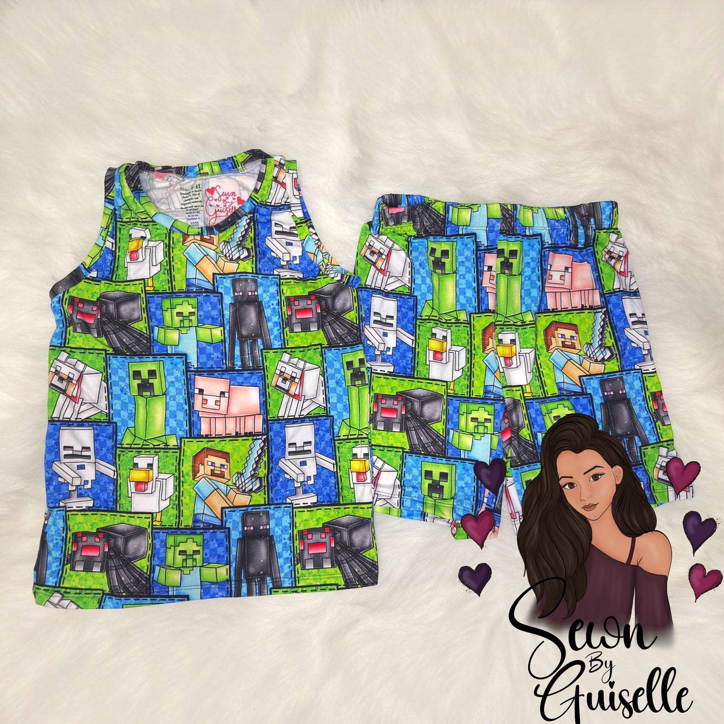 Tank/Muscle Shirt & Everyday Shorts. 5-6Y / Bamboo